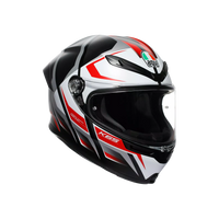 K6 S E2206, Integralhelm - Karve Matt Black/White/Red
