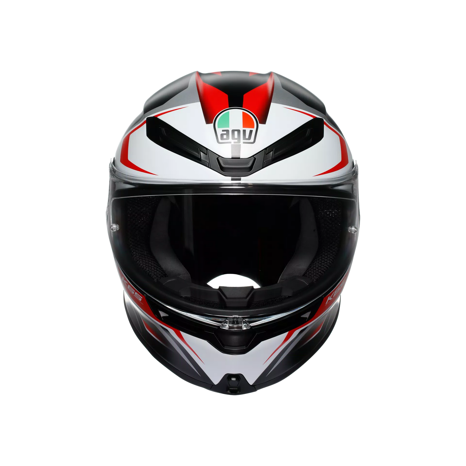 K6 S E2206, Integralhelm - Karve Matt Black/White/Red