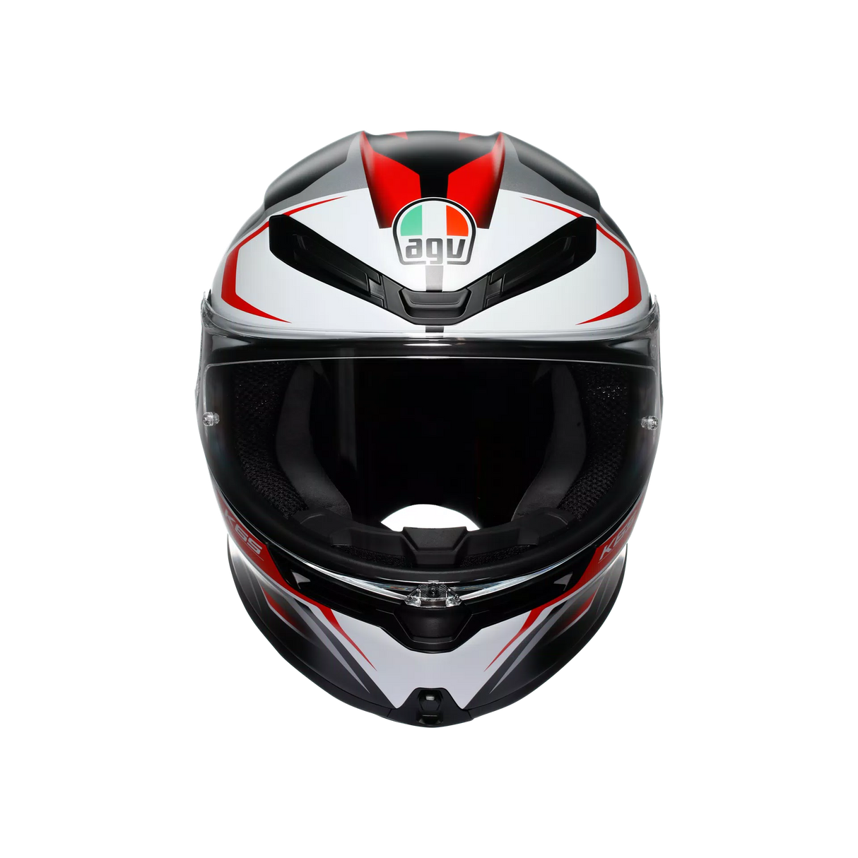 K6 S E2206, Integralhelm - Karve Matt Black/White/Red AGV