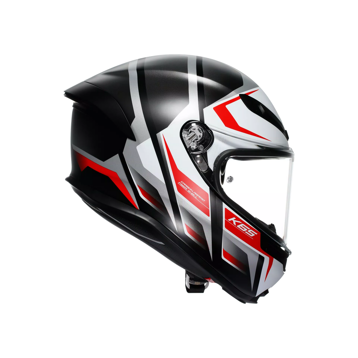 K6 S E2206, Integralhelm - Karve Matt Black/White/Red AGV