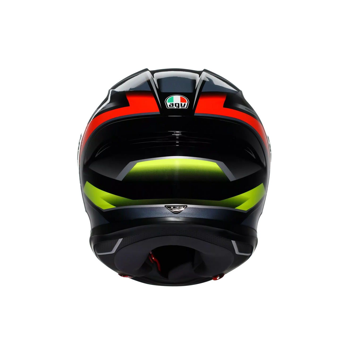 K6 S E2206, Integralhelm - Erazer Black/Red/Yellow Fluo