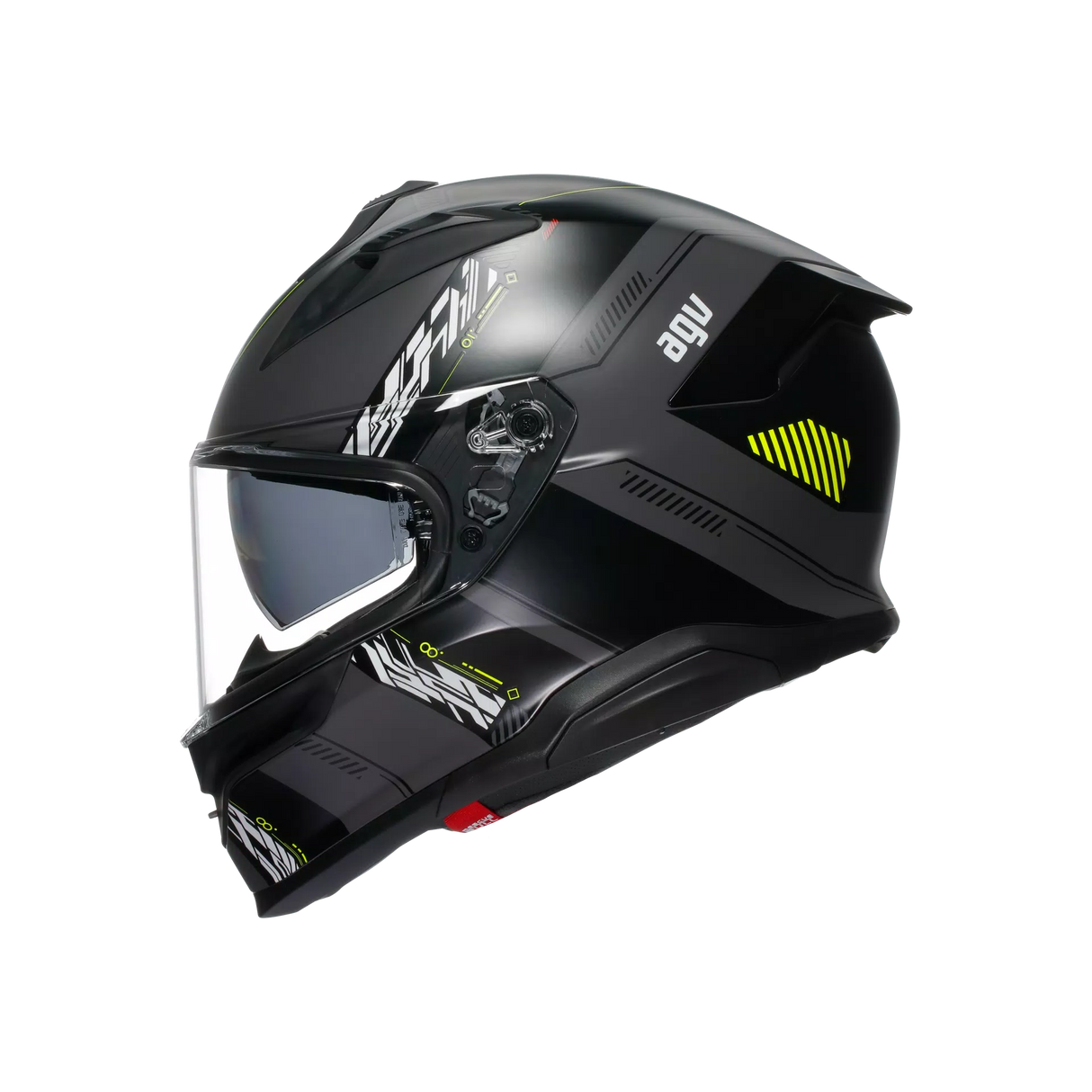 K7 S E2206, Integralhelm - Kyber Matt Grey/Yellow Fluo