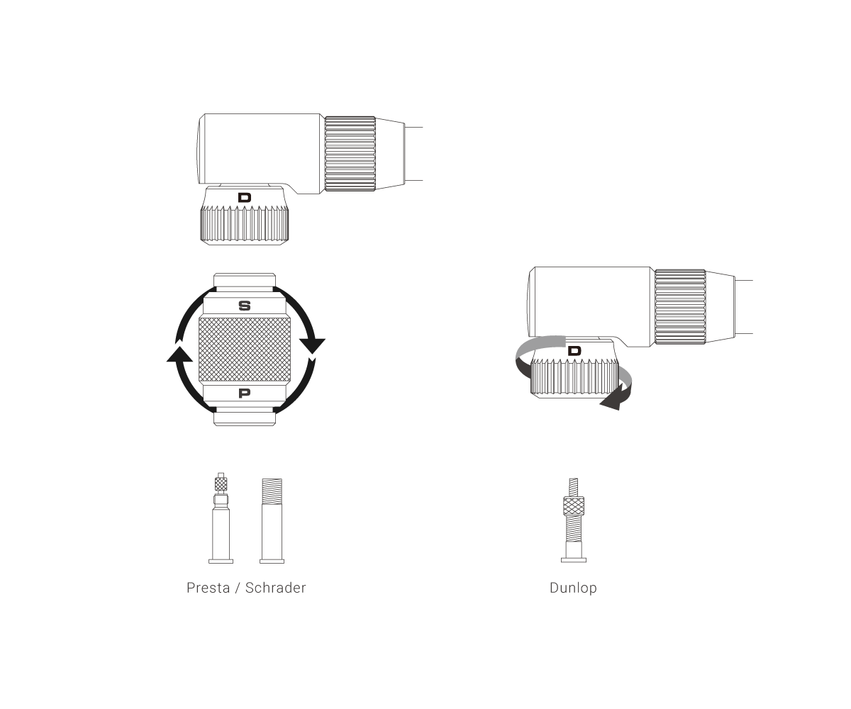 ''The Pump'' Helix Standpumpe silver