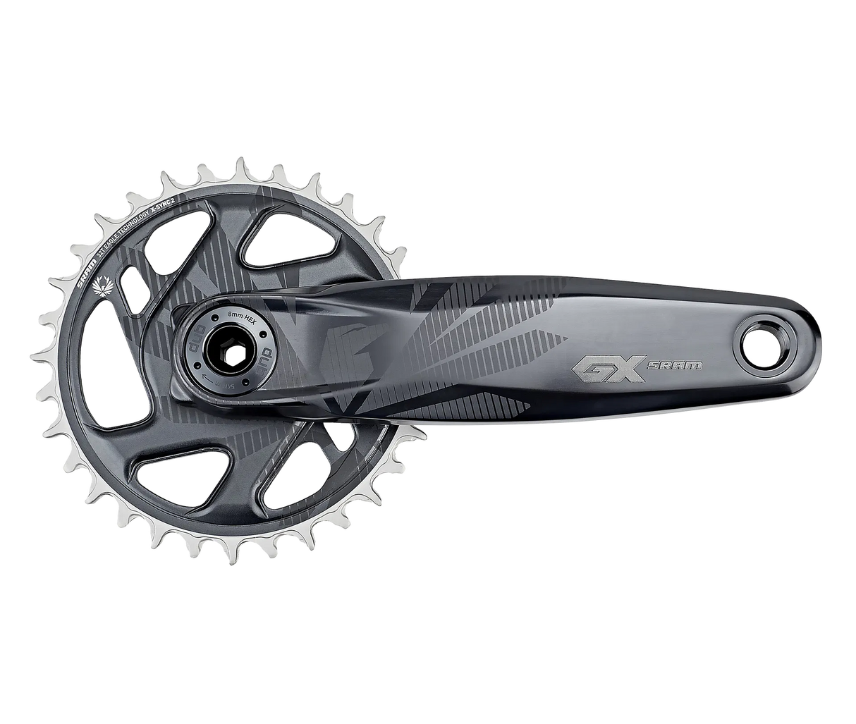 GX Eagle Super Boost Kurbelgarnitur - Schwarz/Grau