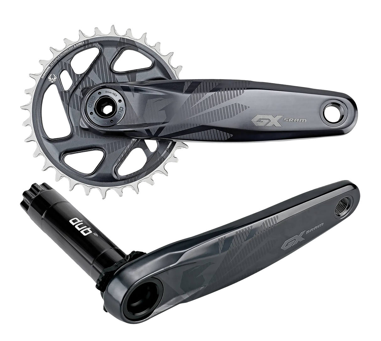 GX Eagle Super Boost Kurbelgarnitur - Schwarz/Grau