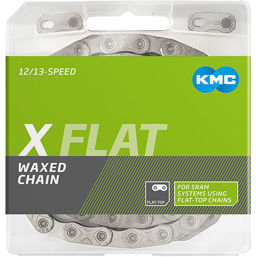 Kette X Flat 12/13-fach, 126 Glieder, gewachst - silber