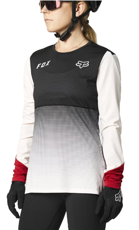 Women Flexair - Damen Langarm Trikot - Schwarz/Rot