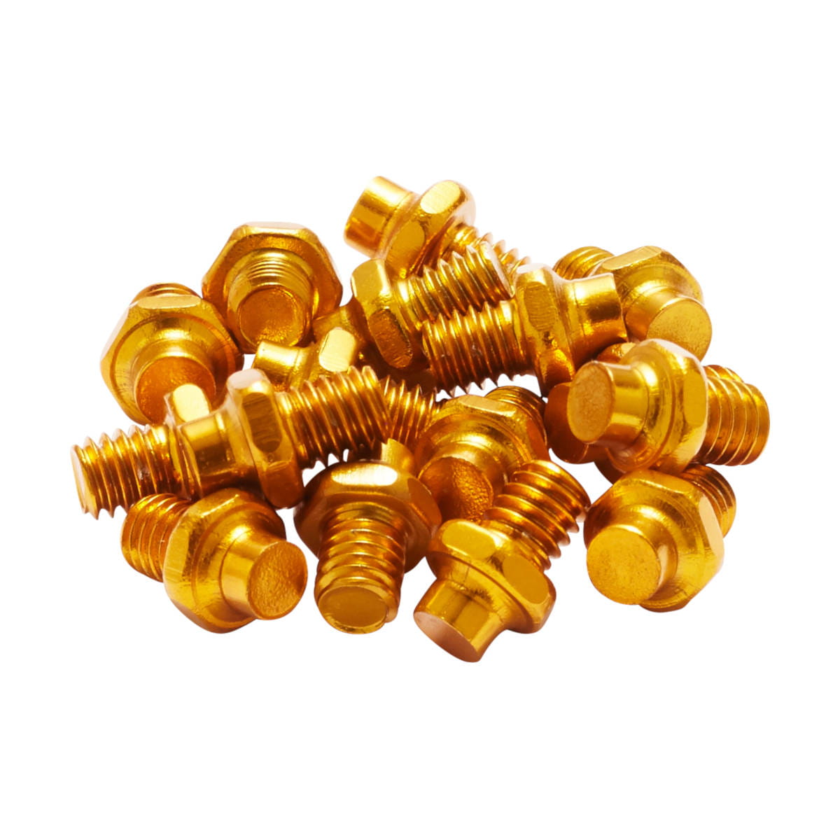 Ersatz Pins für Plattformpedale 16 Stück Alloy - M4 - Gold
