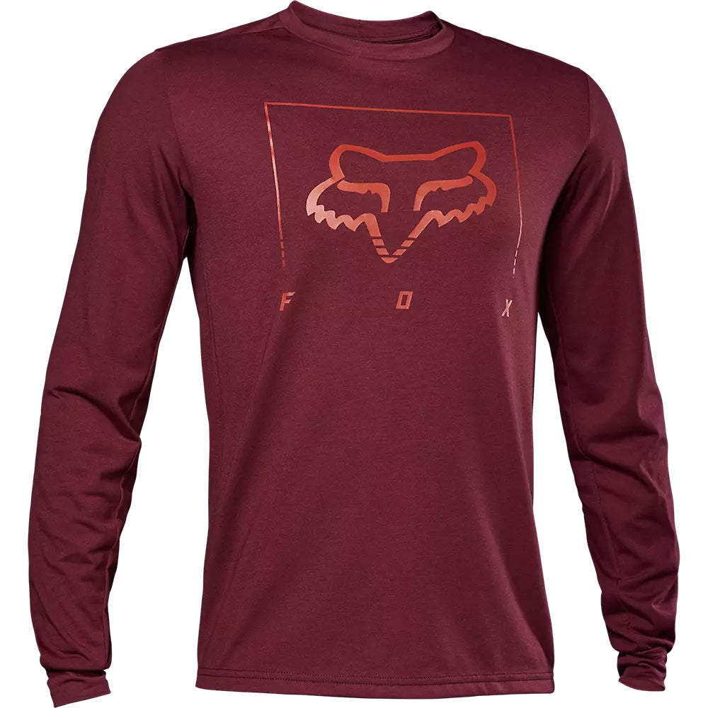 Ranger Dr Md Long Sleeve Jersey Tred - dark maroon