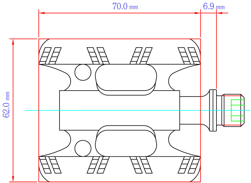 Youngstar Pedale - schwarz