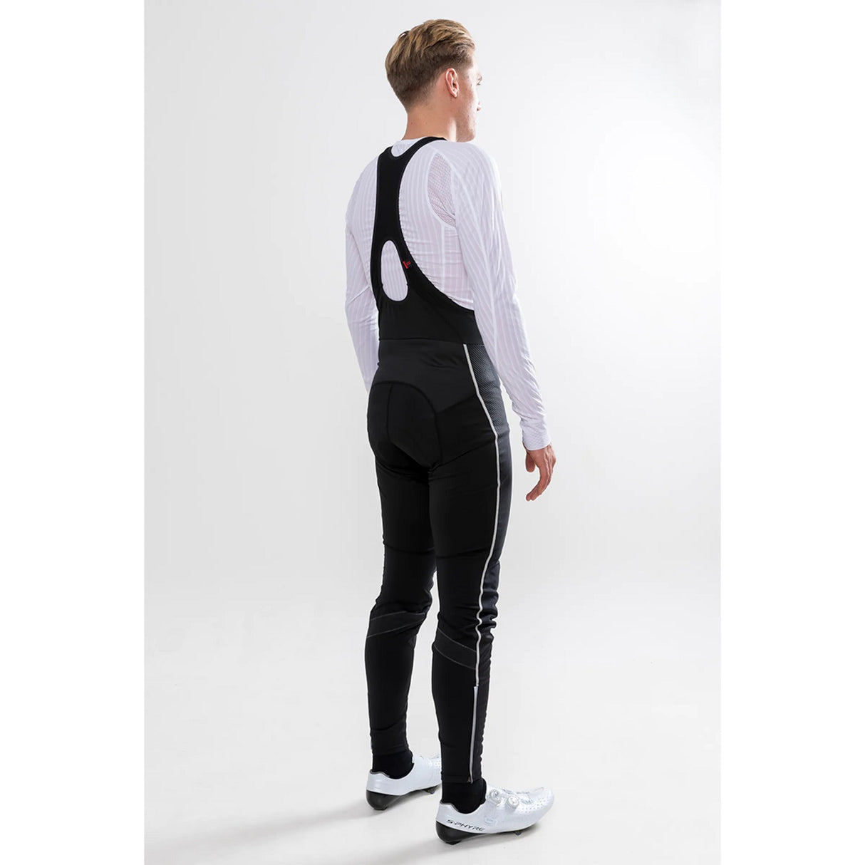 Ideal Pro Wind Bib Tights with pad M - Schwarz