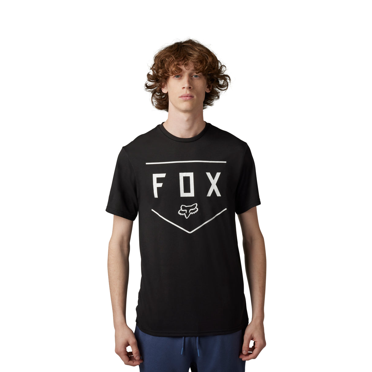 Shield Short Sleeve Tech Tee - Black