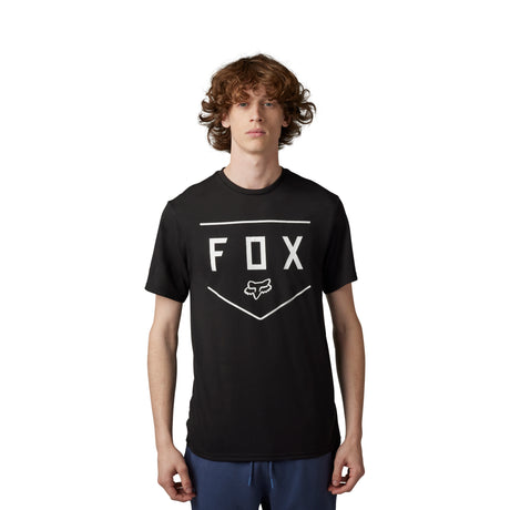 Shield Short Sleeve Tech Tee - Black