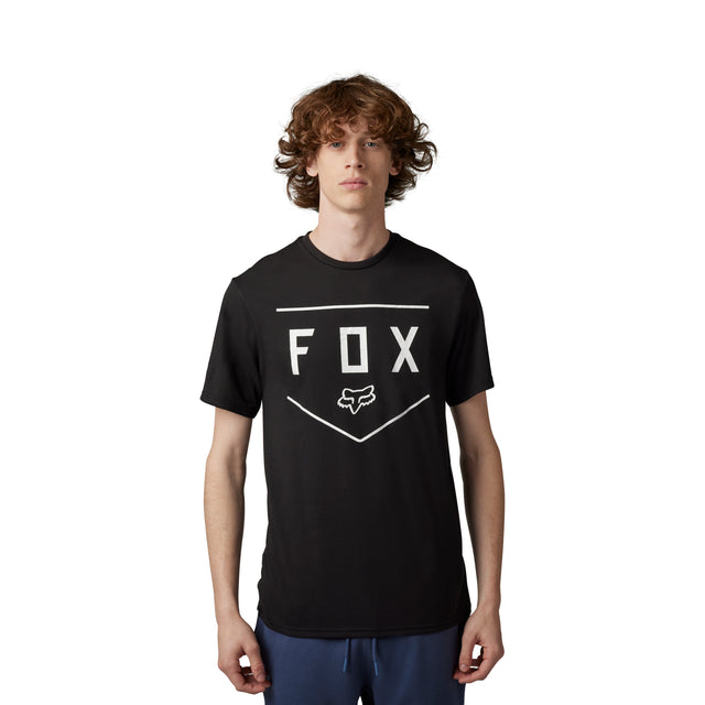 Shield Short Sleeve Tech Tee - Black
