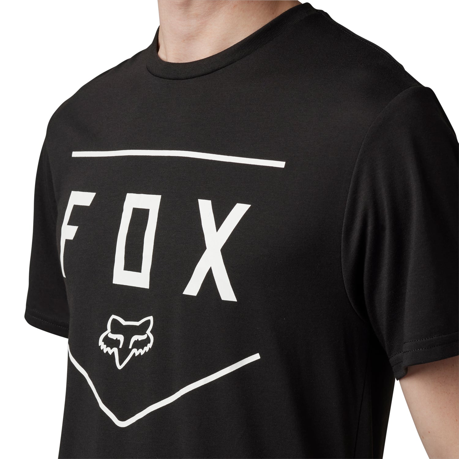 Shield Short Sleeve Tech Tee - Black