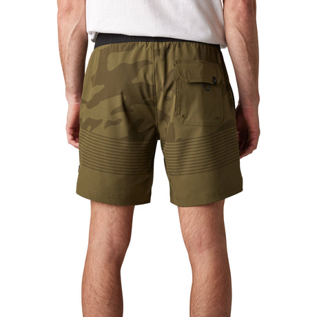 Essex Volley Camo Short - Olive Green