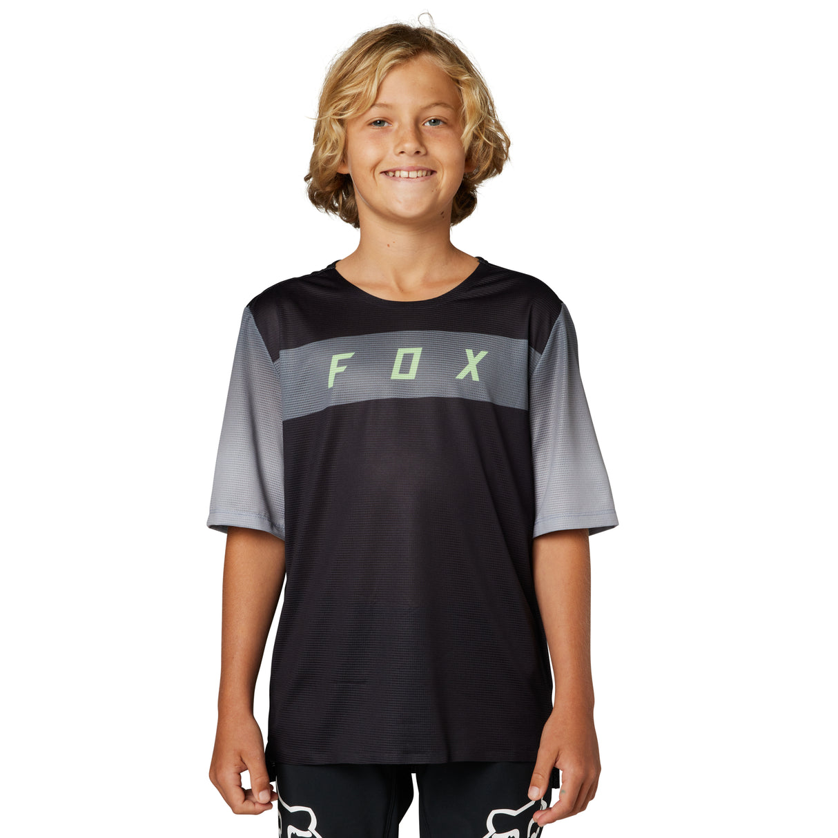 Youth Flexair Short Sleeve Jersey - Black