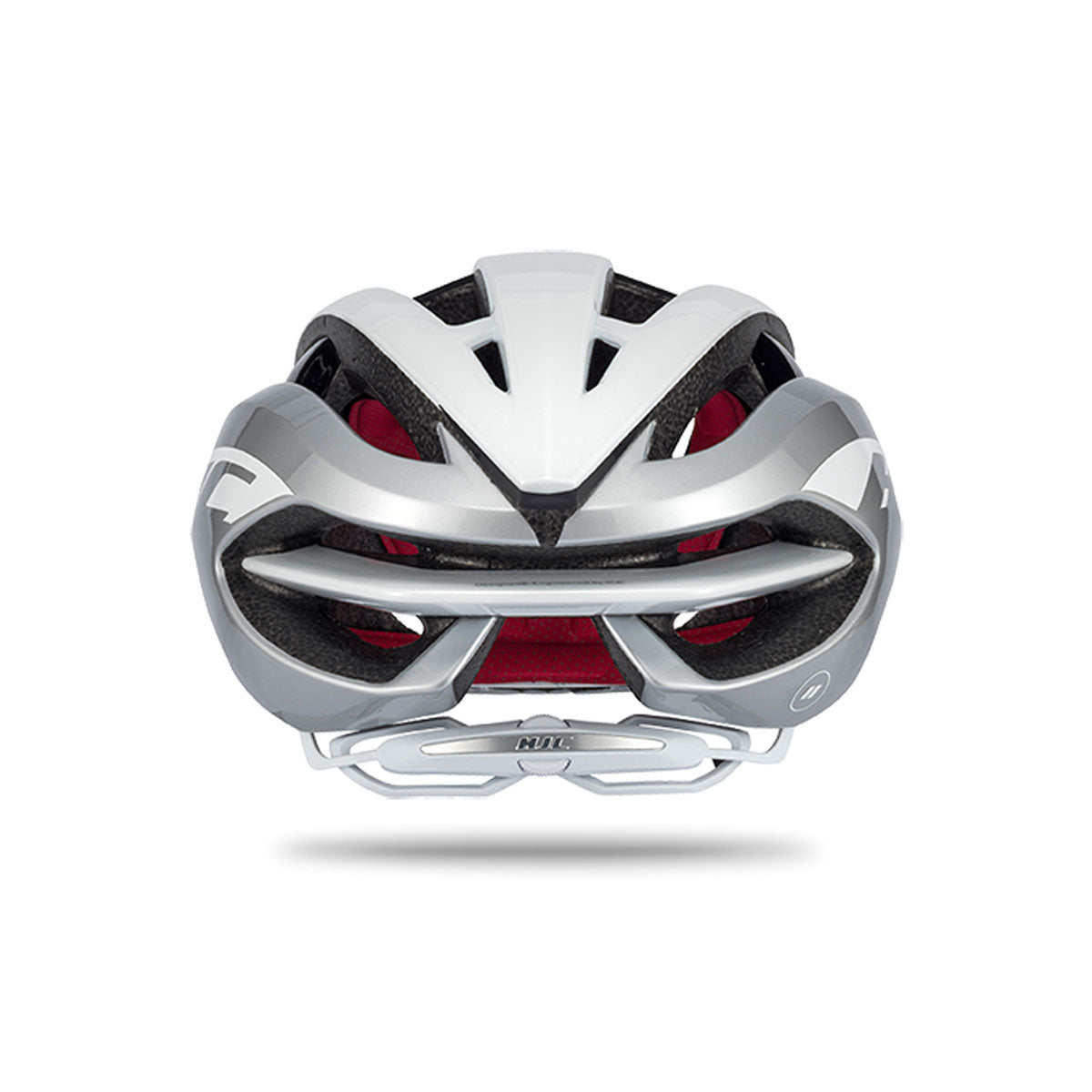 IBEX Road Helm - Gloss White / Silver