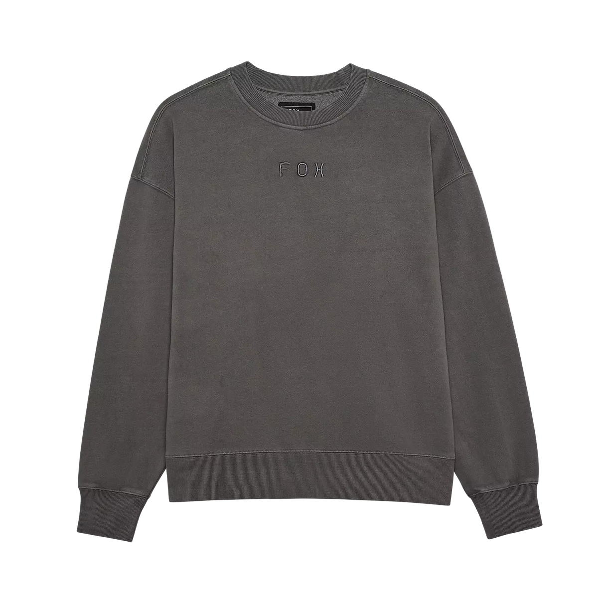 Wordmark Oversized Fleece Crew - Pewter Grey