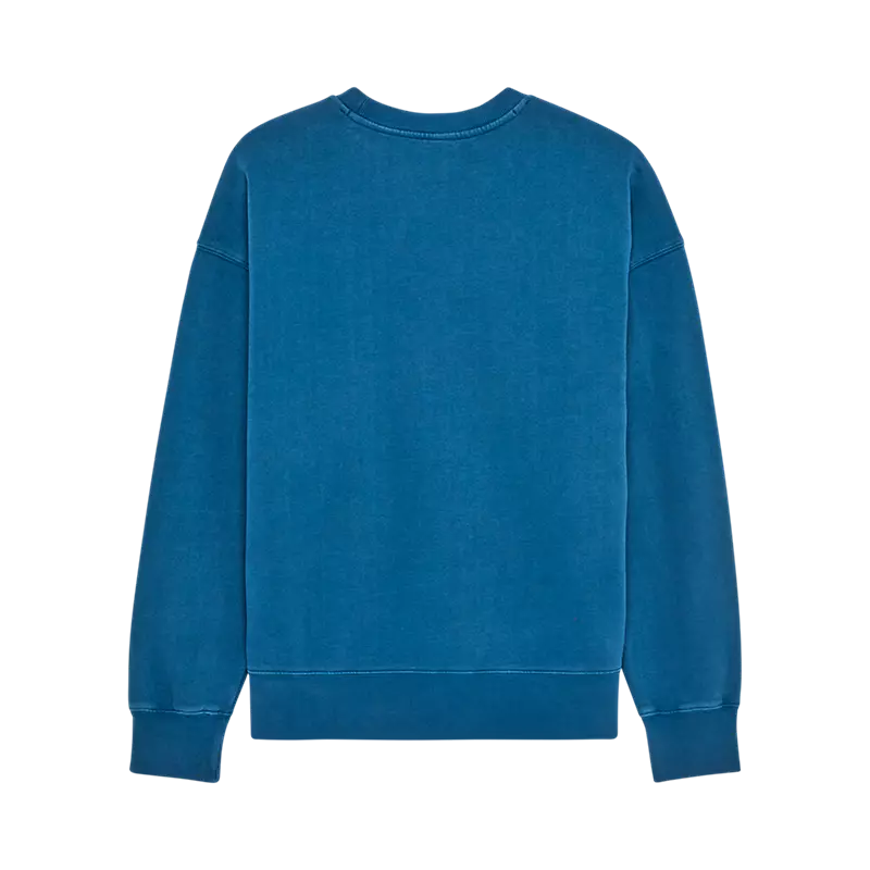 Wordmark Oversized Fleece Crew - Twilight Blue