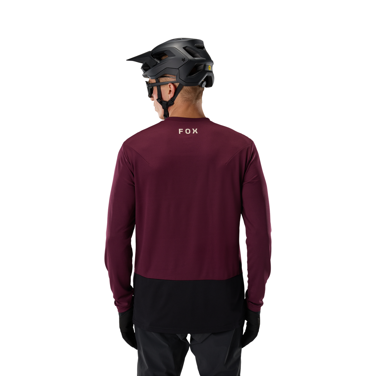 Ranger Long Sleeve Jersey Fox Head - Dark Maroon