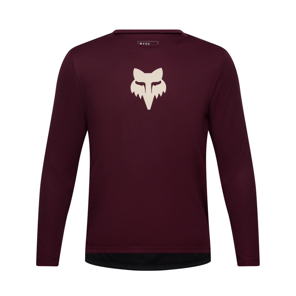 Youth Ranger Long Sleeve Jersey Fox Head - Dark Maroon