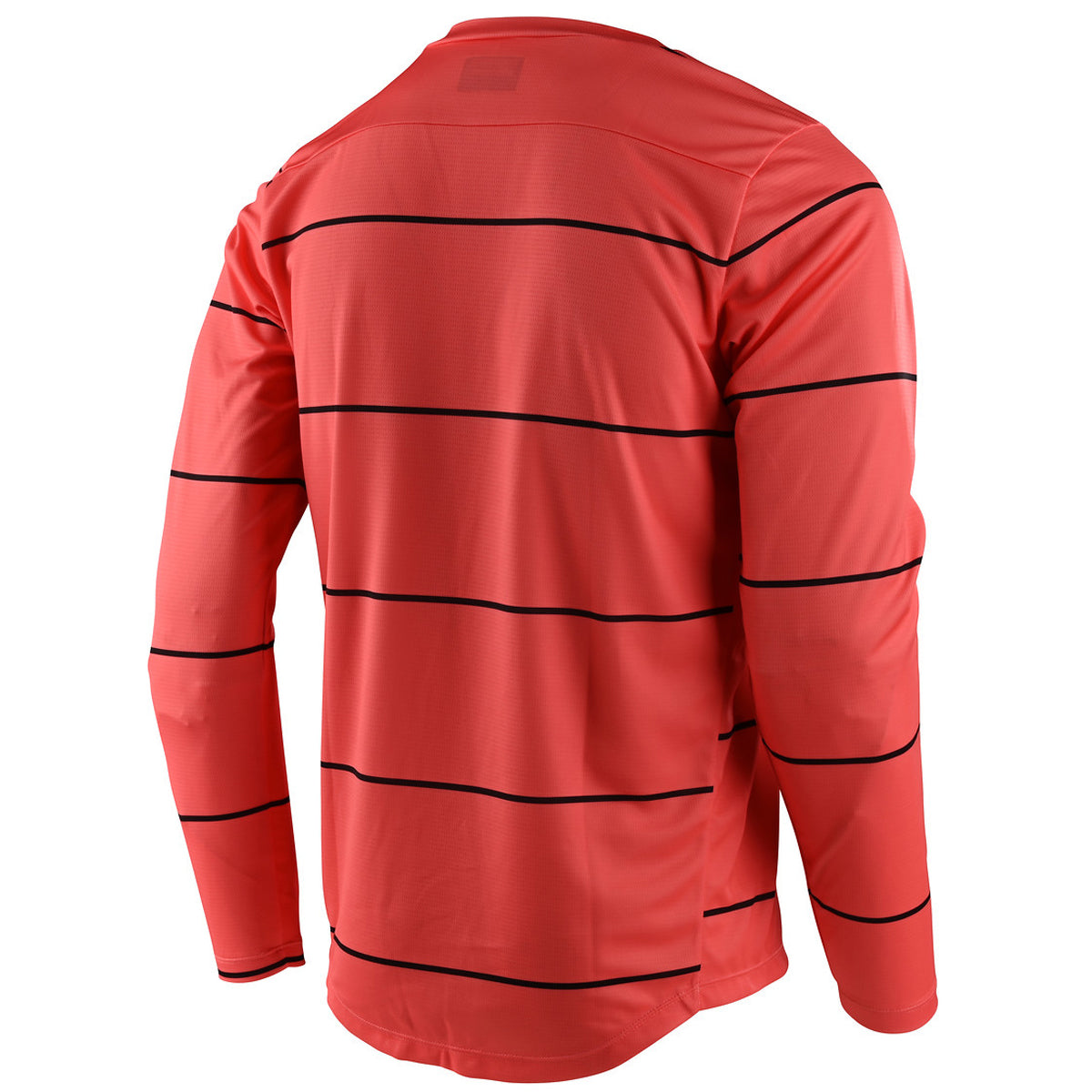 Flowline - Langarm Trikot - Stacked Coral - Rot/Schwarz