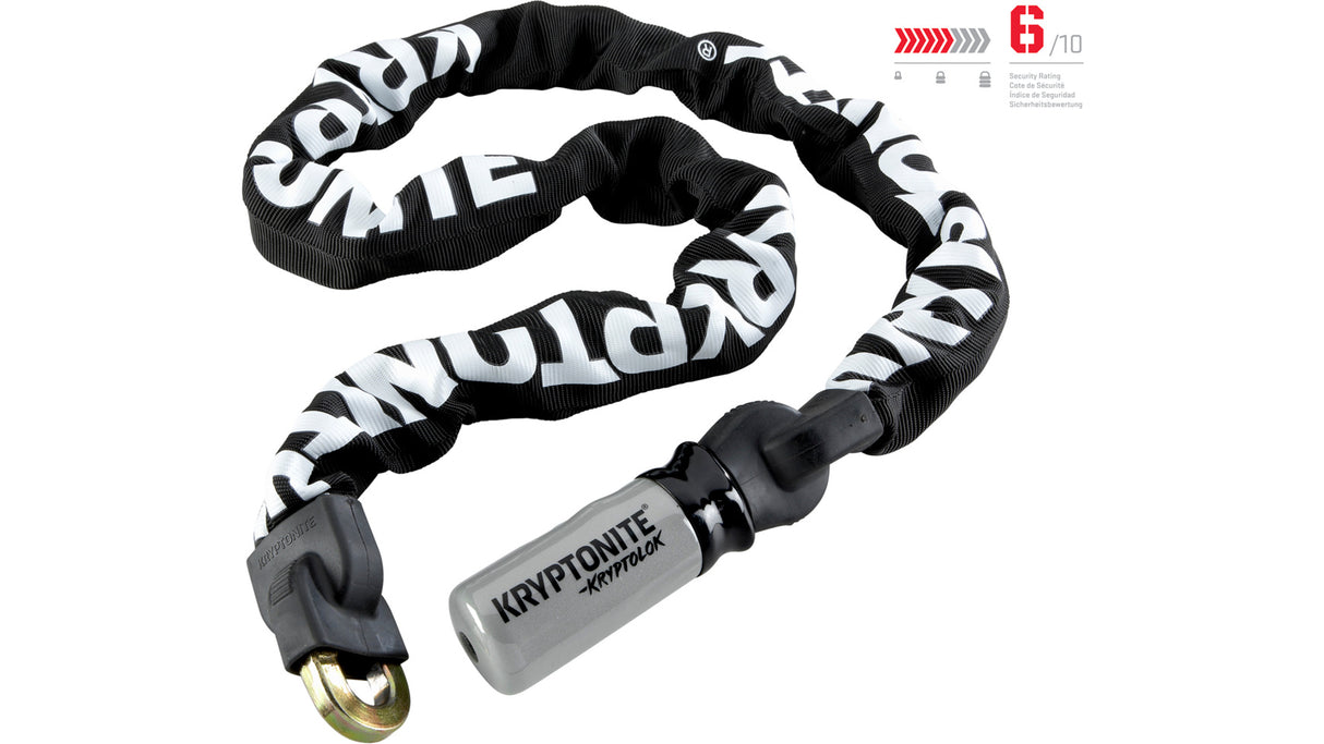 KryptoLok 912 I.C. Kettenschloss (120cm) - schwarz/weiß