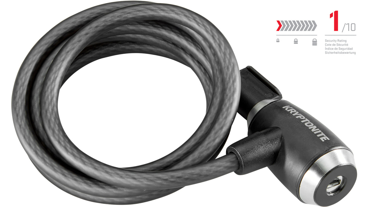 Kryptoflex™ 1018 Kabelschloss (180cm) - schwarz
