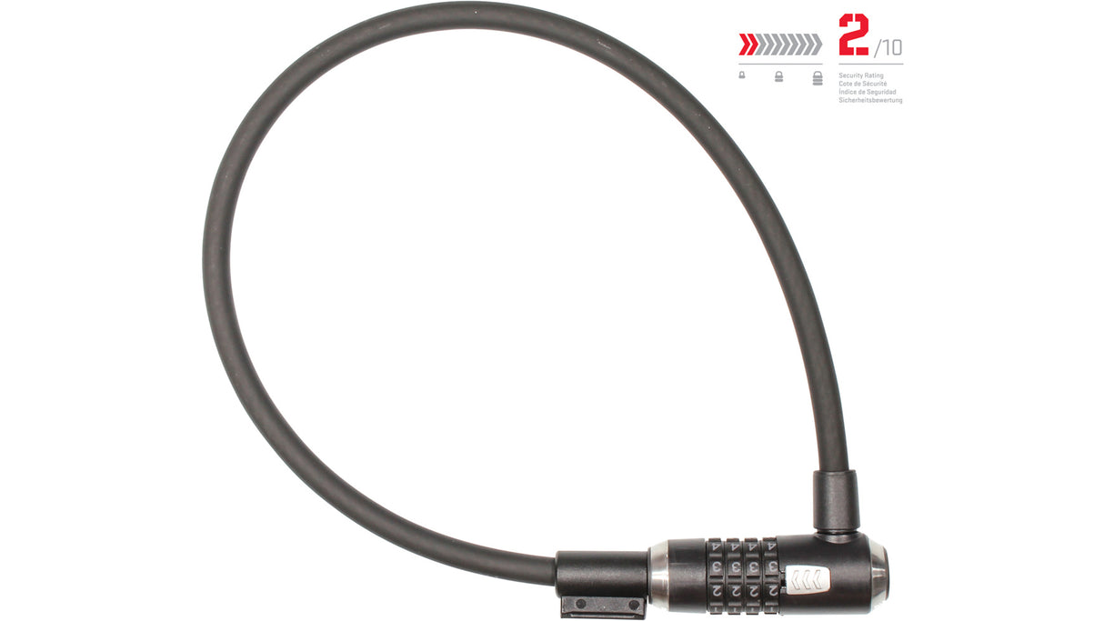 Kryptoflex™ 1265 Combo Kabelschloss (65cm) - schwarz