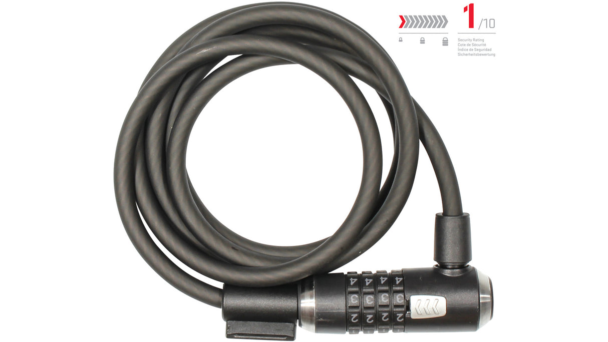 Kryptoflex™ 815 Combo Kabelschloss (150cm) - schwarz