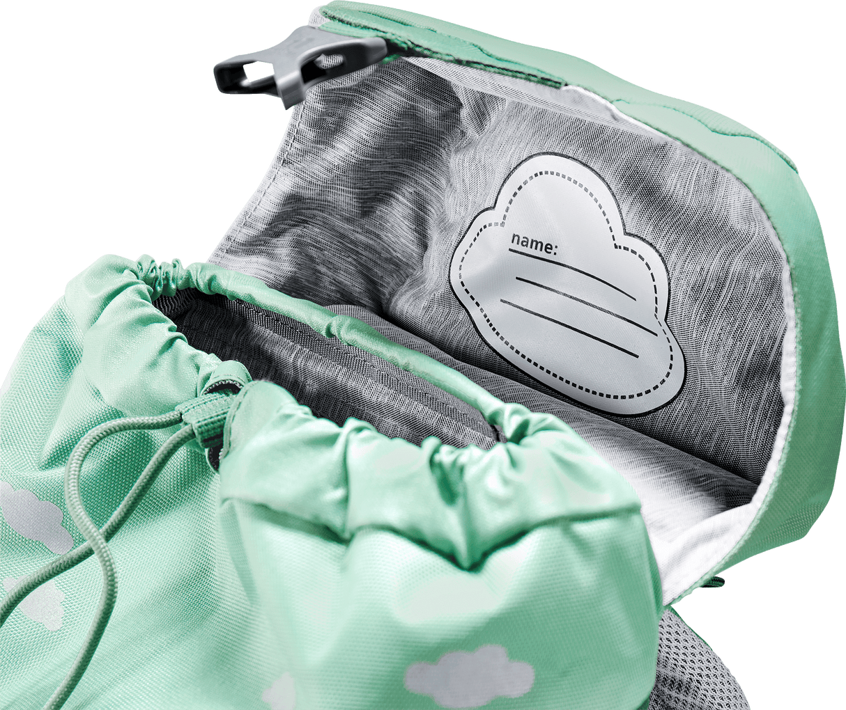 Kinderrucksack Schmusebär - spearmint-seagreen deuter