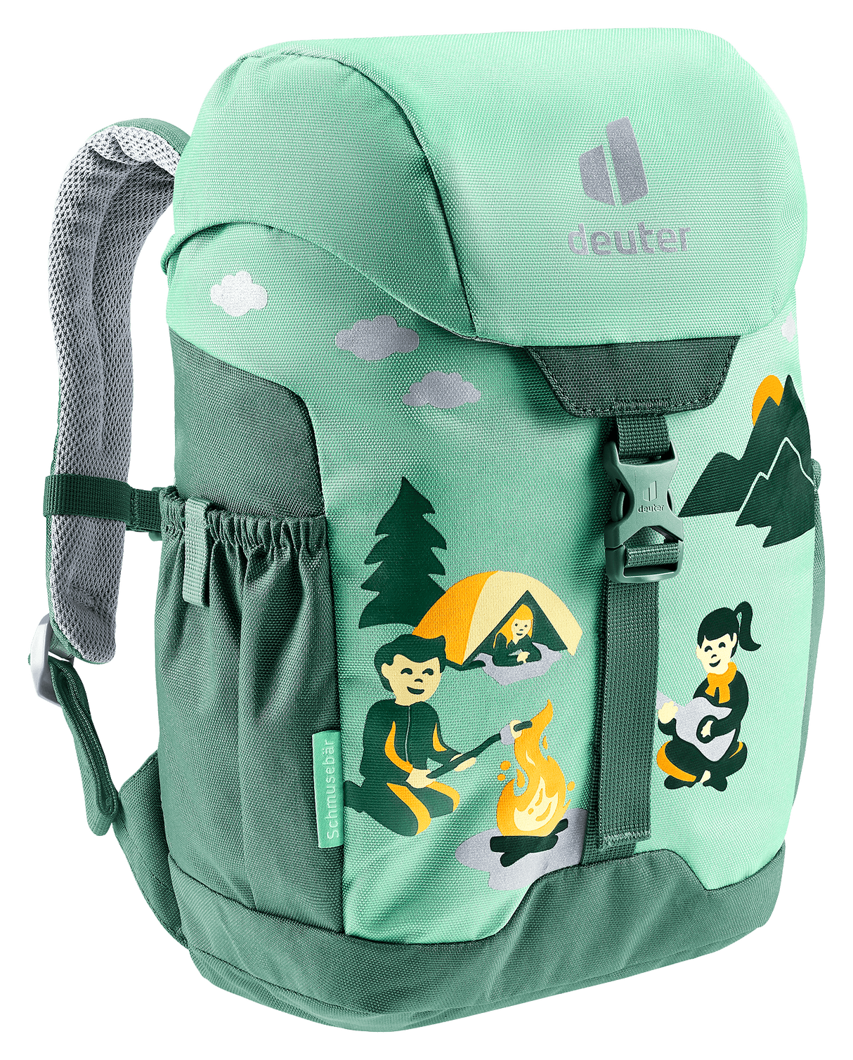 Kinderrucksack Schmusebär - spearmint-seagreen