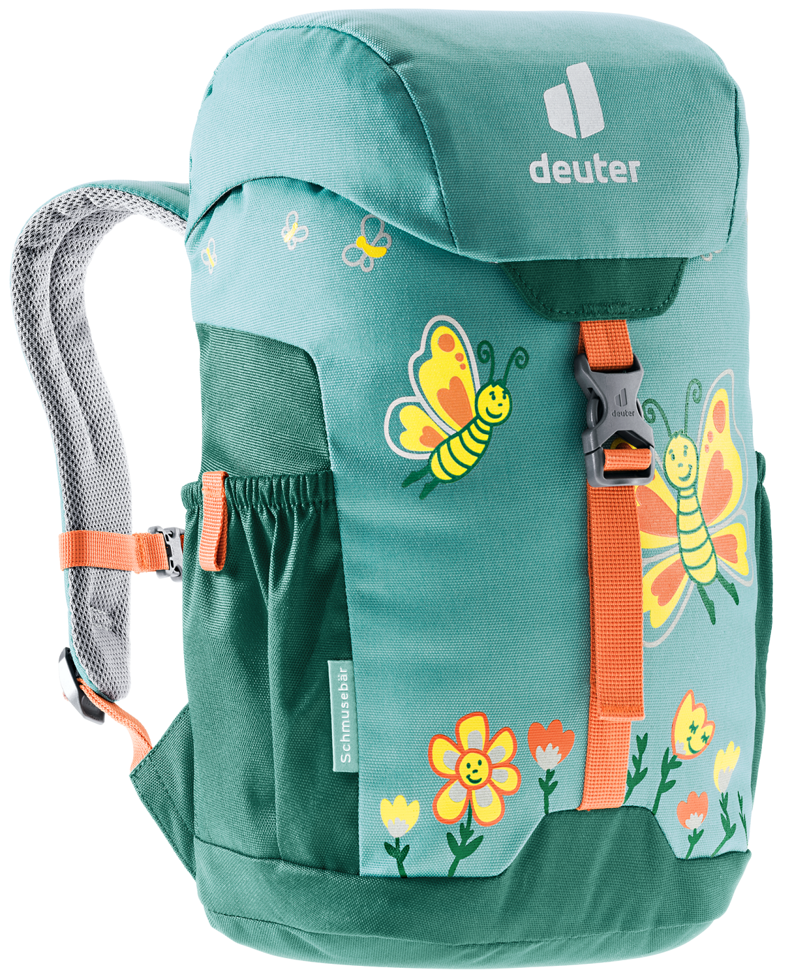 Schmusebär Kinderrucksack - Dustblue-Alpinegreen