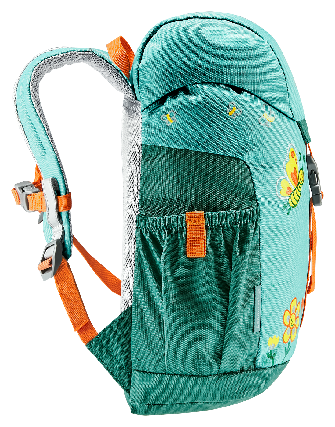 Schmusebär Kinderrucksack - Dustblue-Alpinegreen