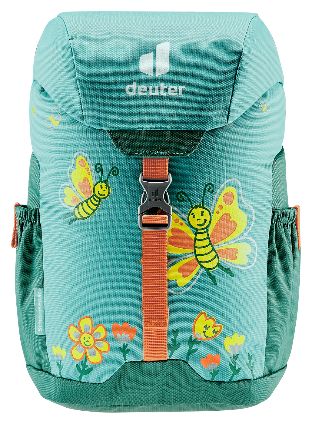 Schmusebär Kinderrucksack - Dustblue-Alpinegreen