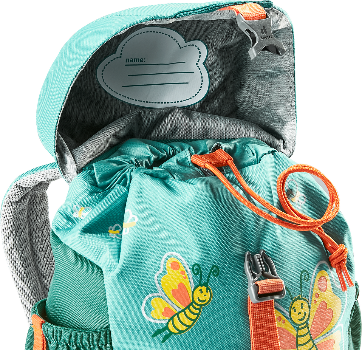Schmusebär Kinderrucksack - Dustblue-Alpinegreen