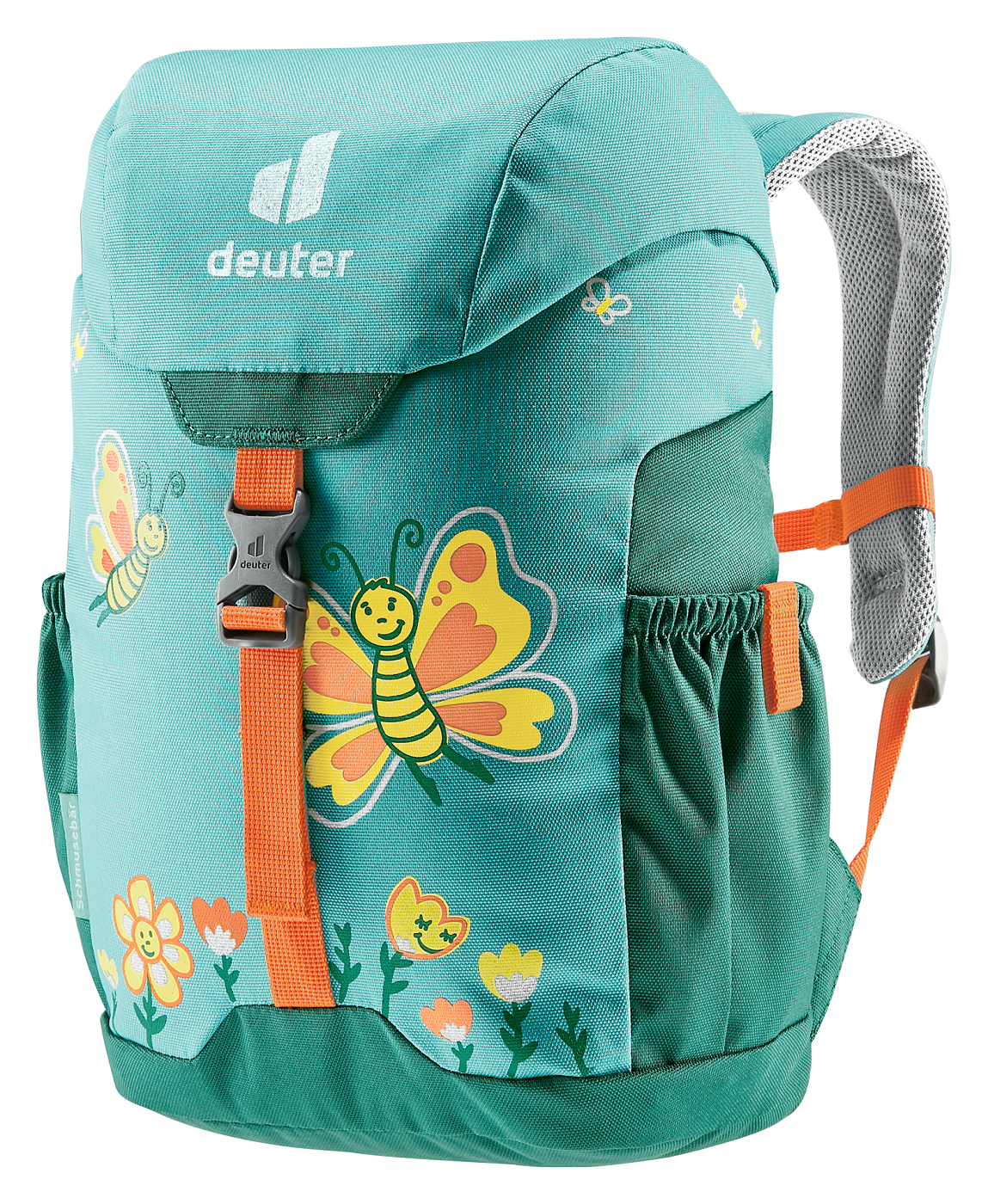 Schmusebär Kinderrucksack - Dustblue-Alpinegreen