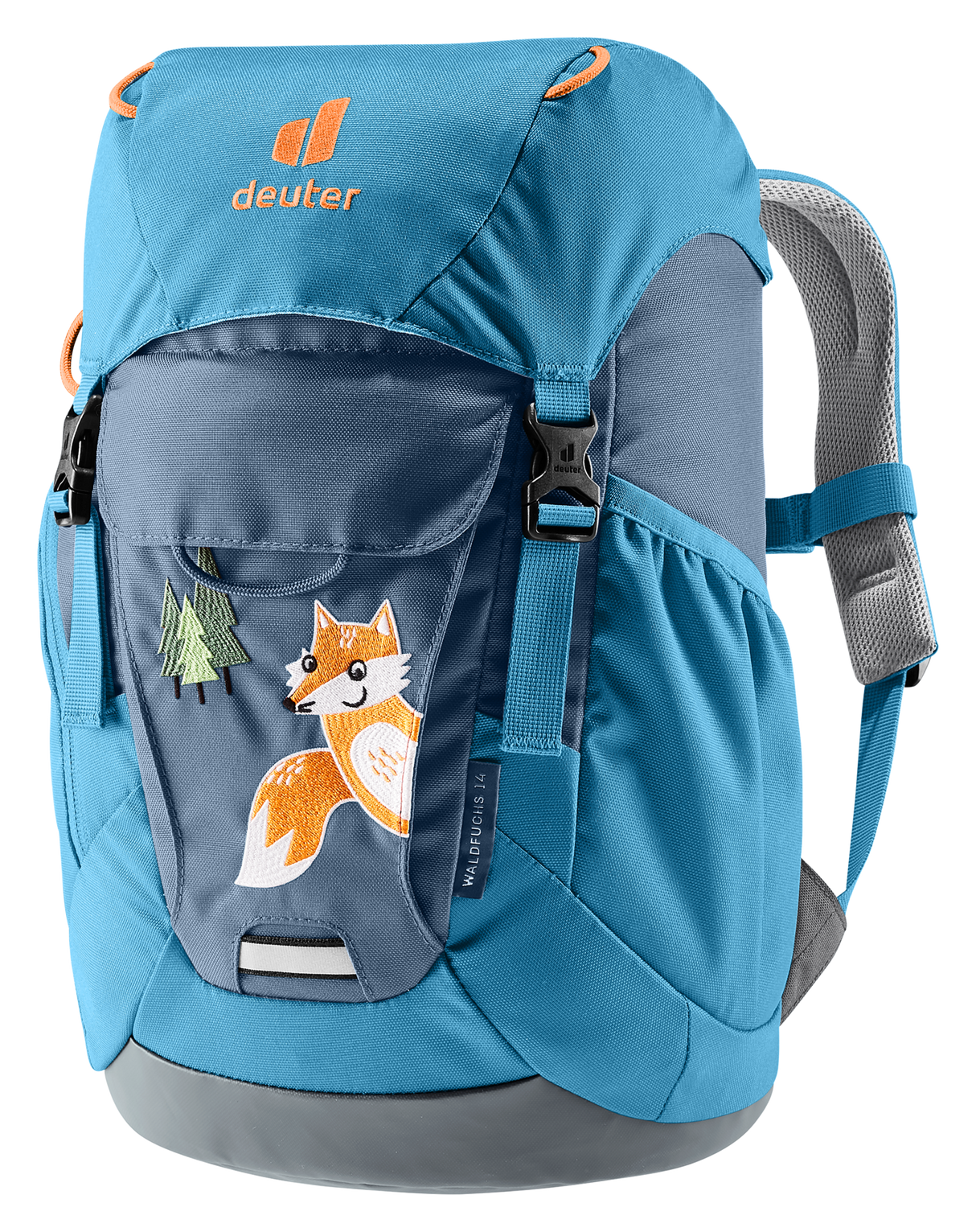 Waldfuchs 14 Blau (marine-wave)