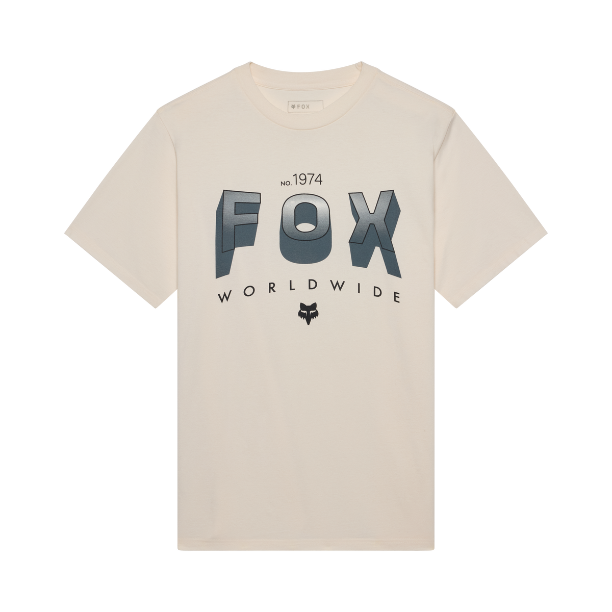 Block 195 Orig SS Tee - Off White Fox Racing