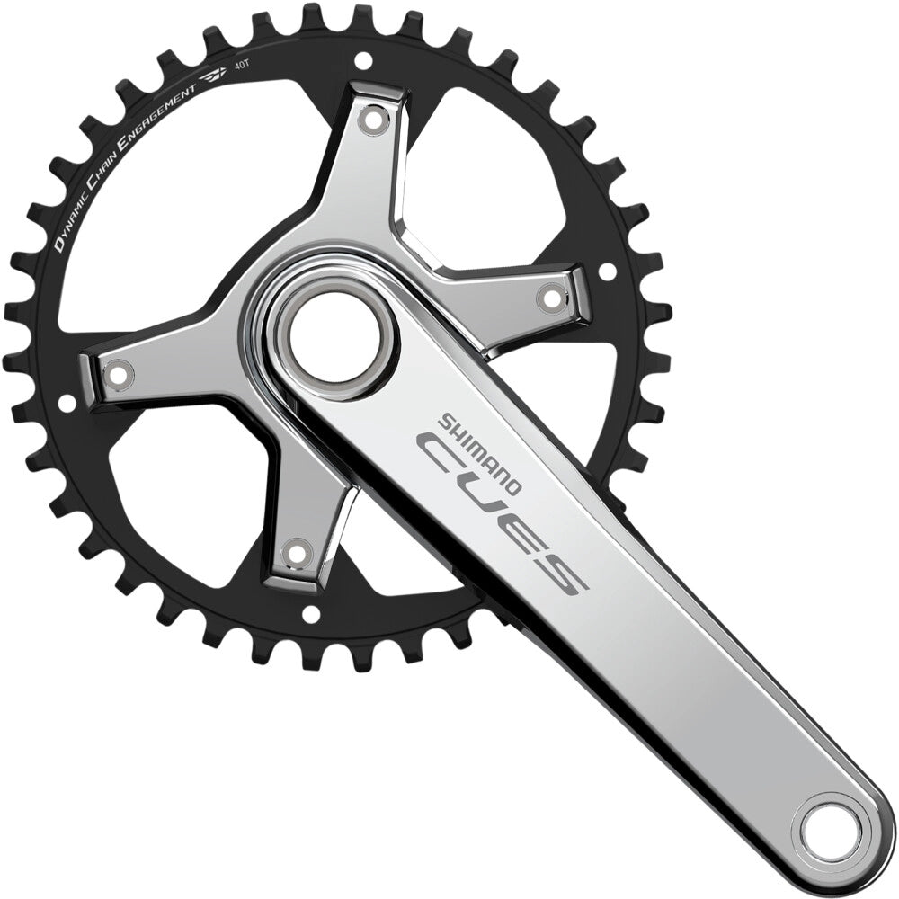 Kurbelgarnitur CUES FC-U6030-1, 42 Zähne - Polished Silver Edition