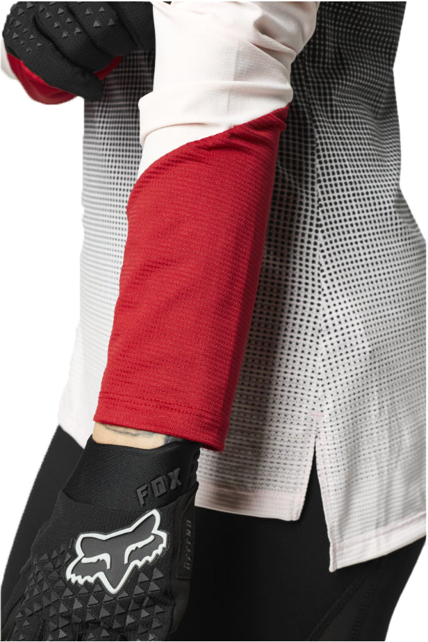 Women Flexair - Damen Langarm Trikot - Schwarz/Rot