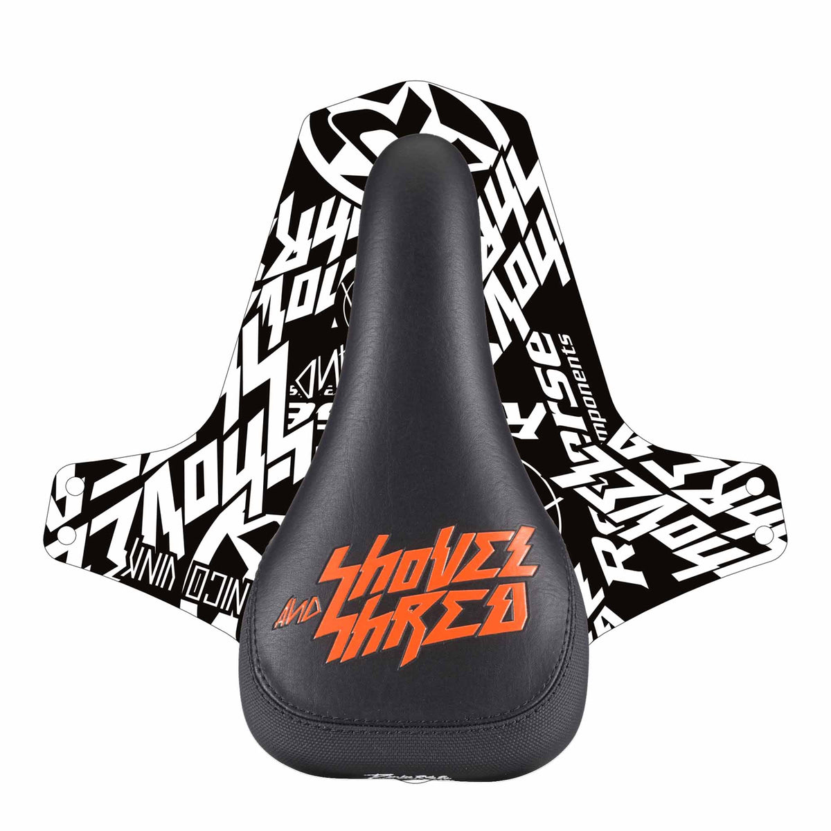 Shovel & Shred Sattel - Schwarz/Orange Reverse