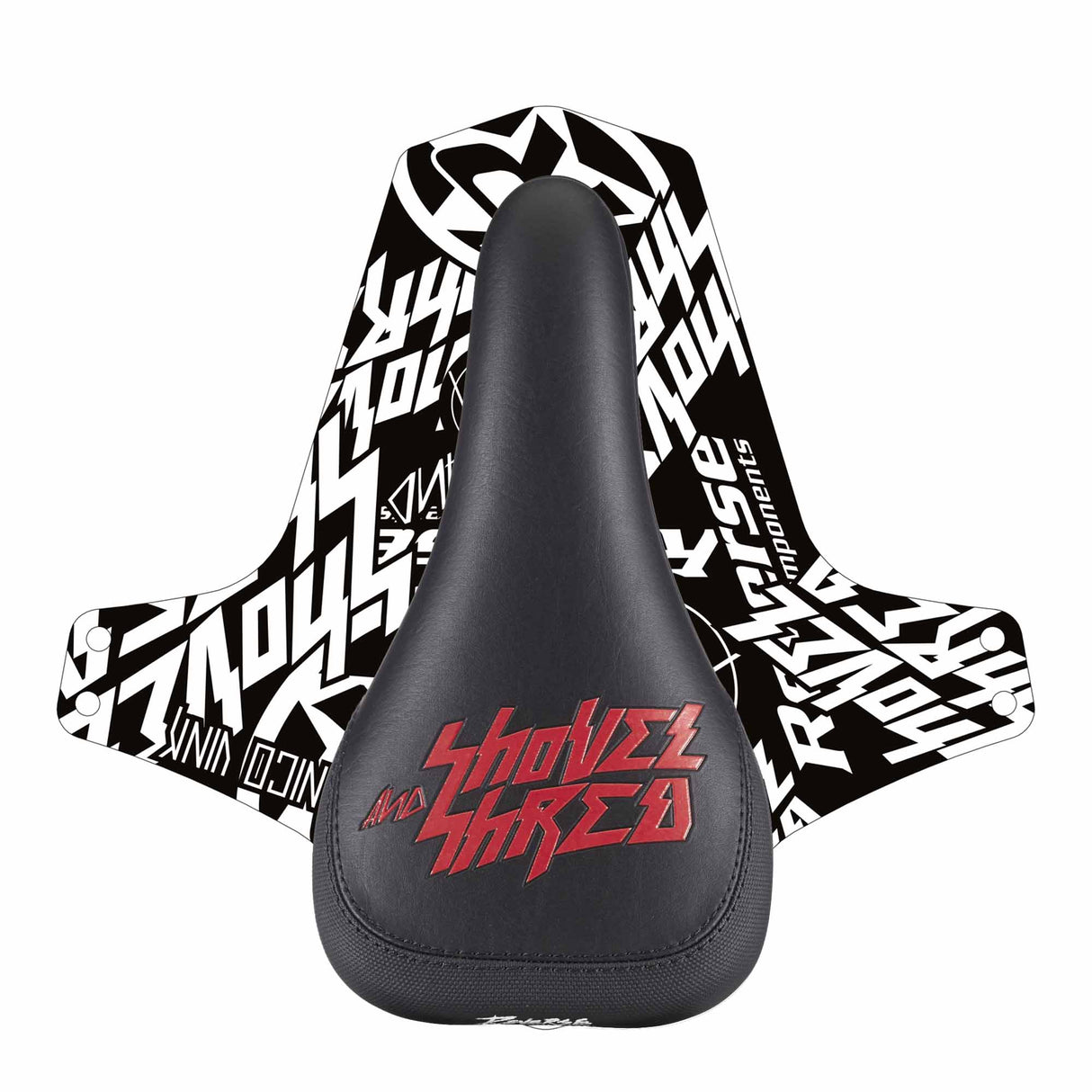 Shovel & Shred Sattel - Schwarz/Rot