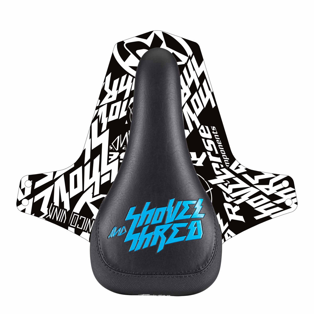 Shovel & Shred Sattel - Schwarz/Hellblau Reverse
