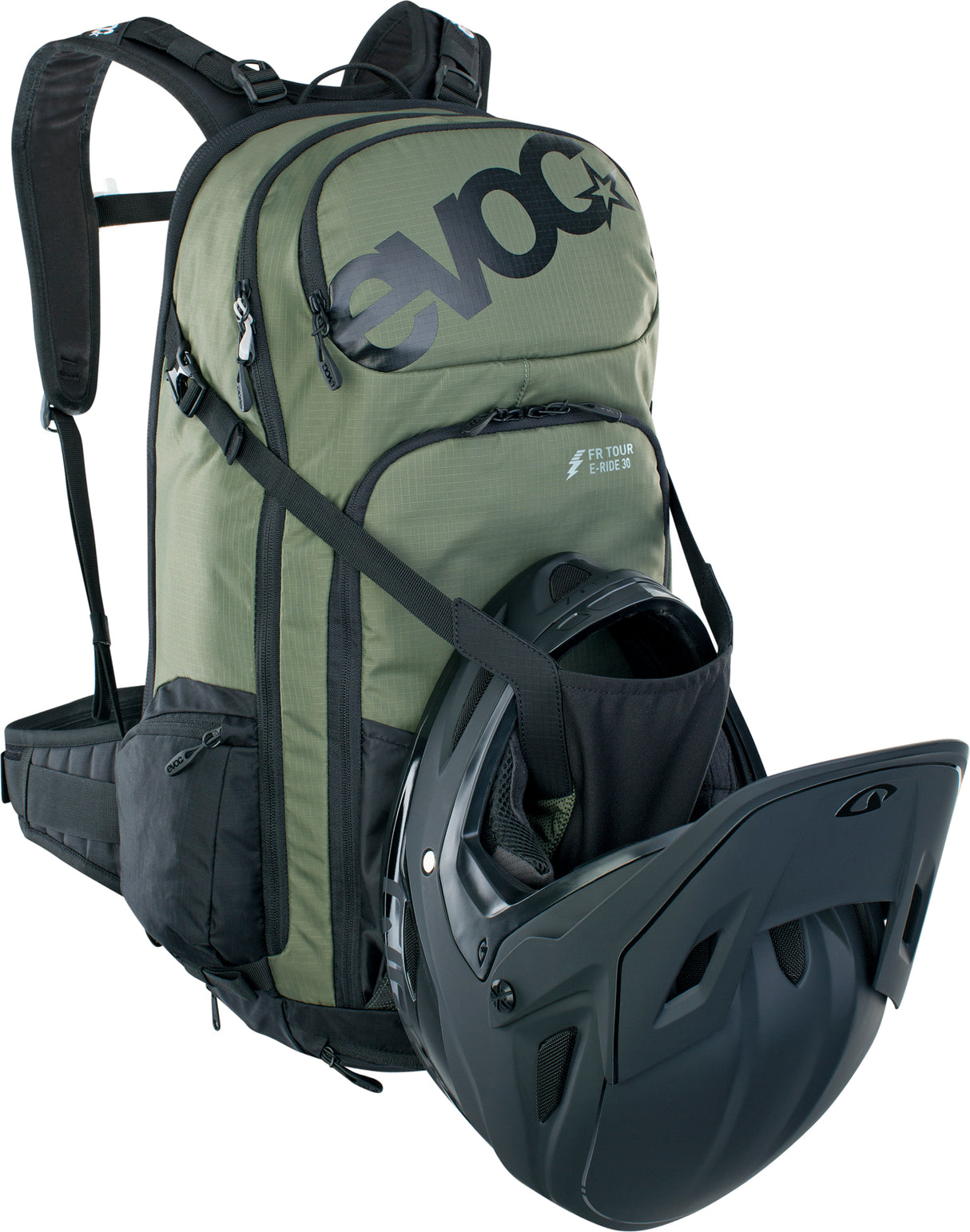 FR Tour E-Ride 30 L Rucksack - Dark Olive/Black