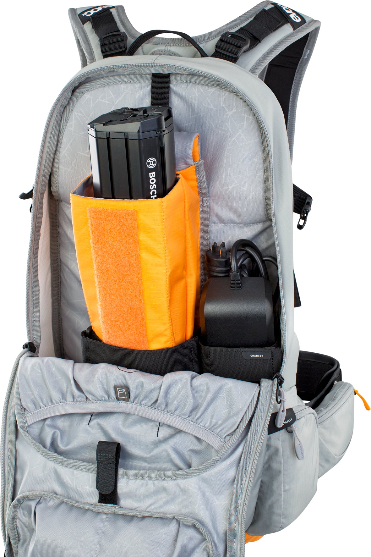 FR Enduro E-Ride 16 L Rucksack - Stone/Bright Orange