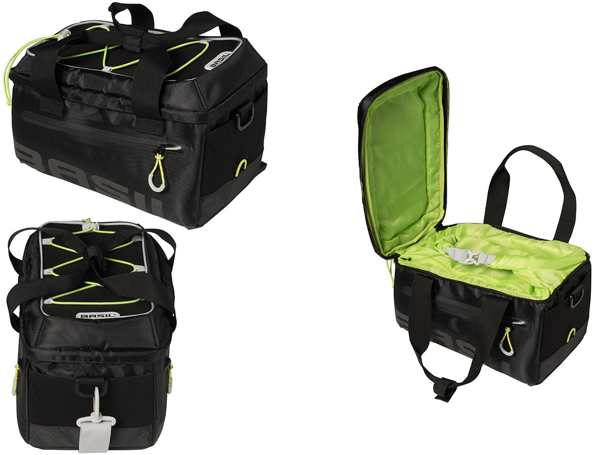 Gepäckträgertasche Miles schwarz - 7 Liter