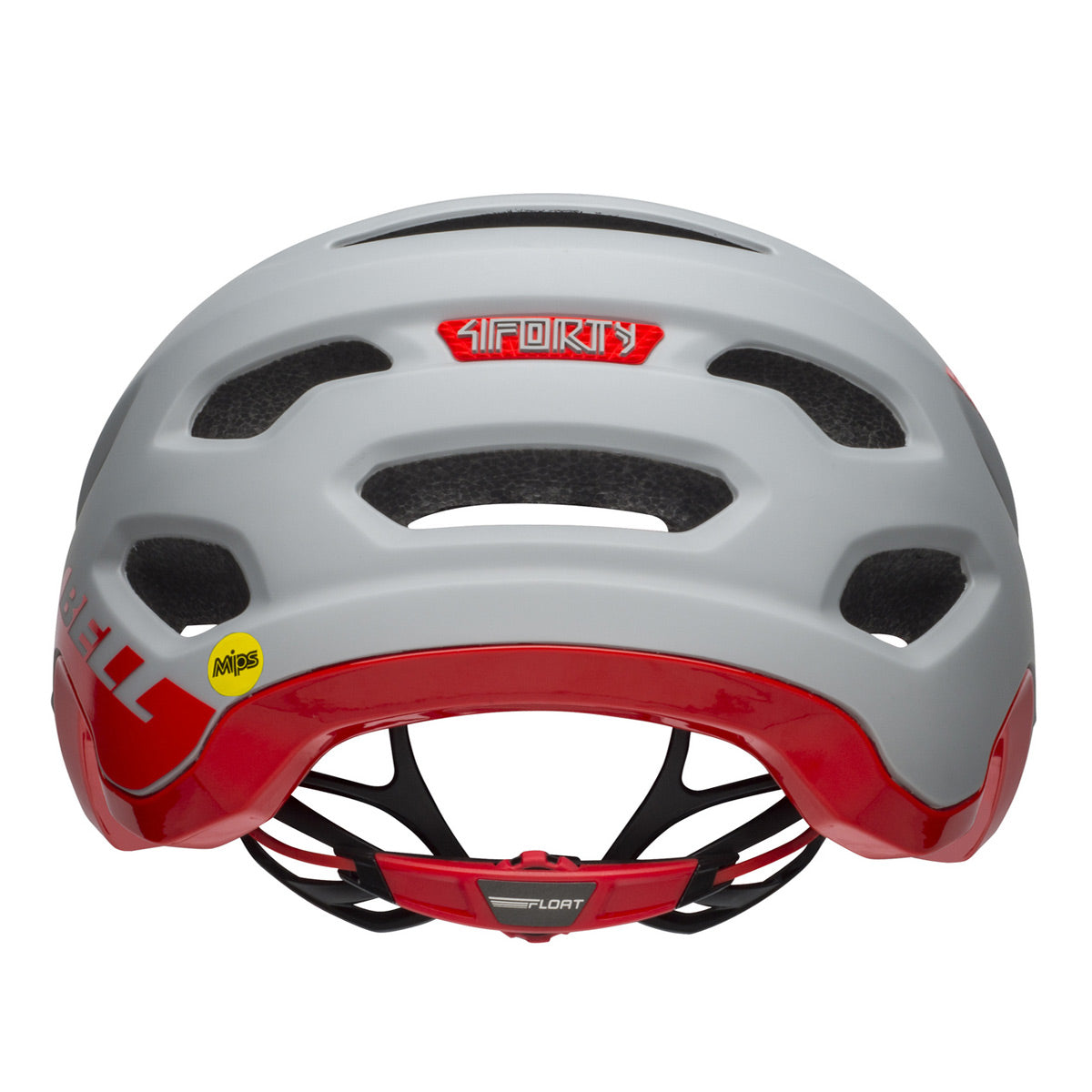4FORTY Mips Fahrradhelm - Grau/Rot