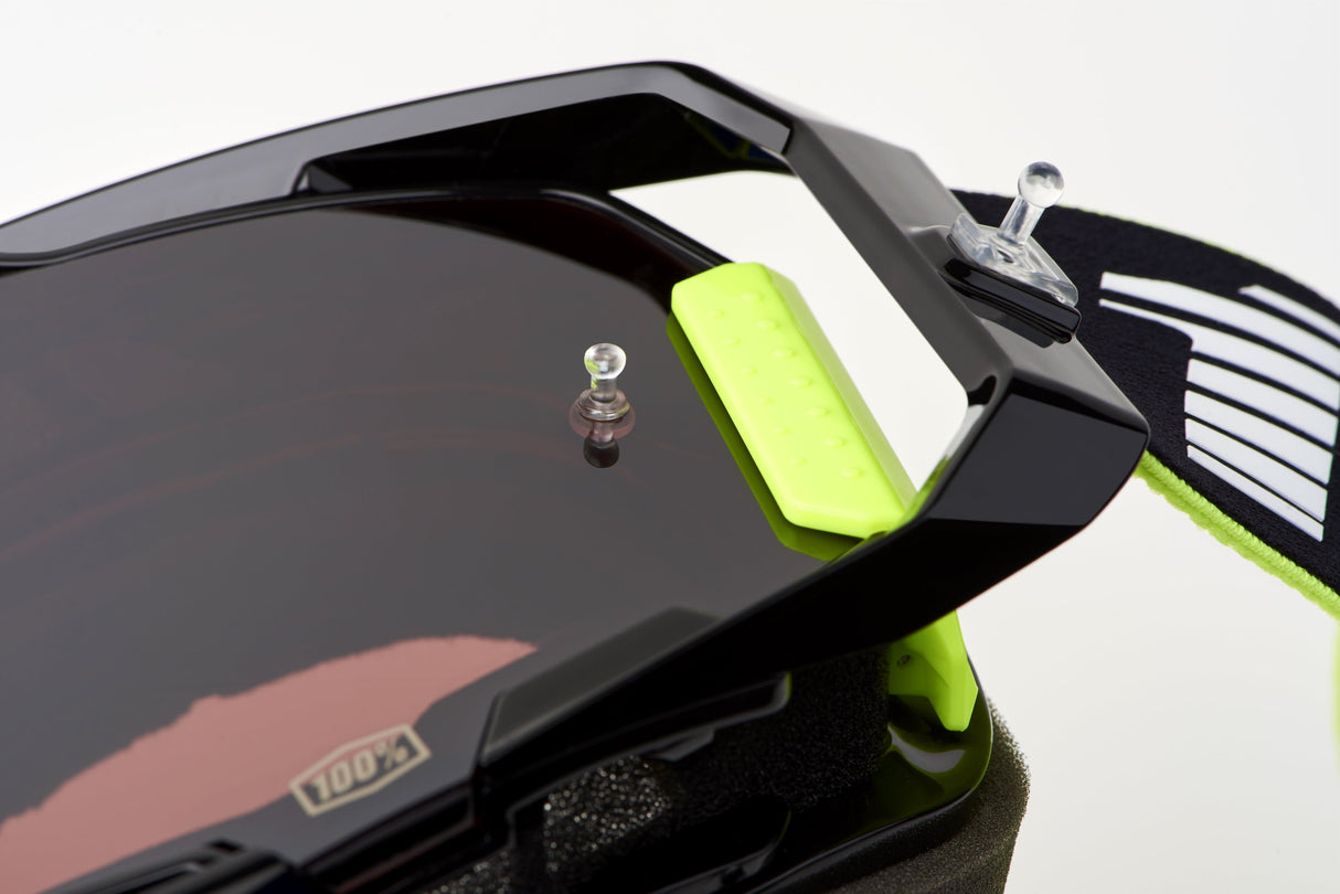 100% Armega HiPER Goggle RACR - Mirror Silver Lens